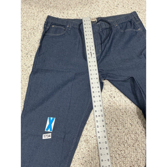 Womans Turtle Bay Ny Blue Jeans Elastic Waist Dark Wash Five Pocket 2 Xl - Picture 4 of 7